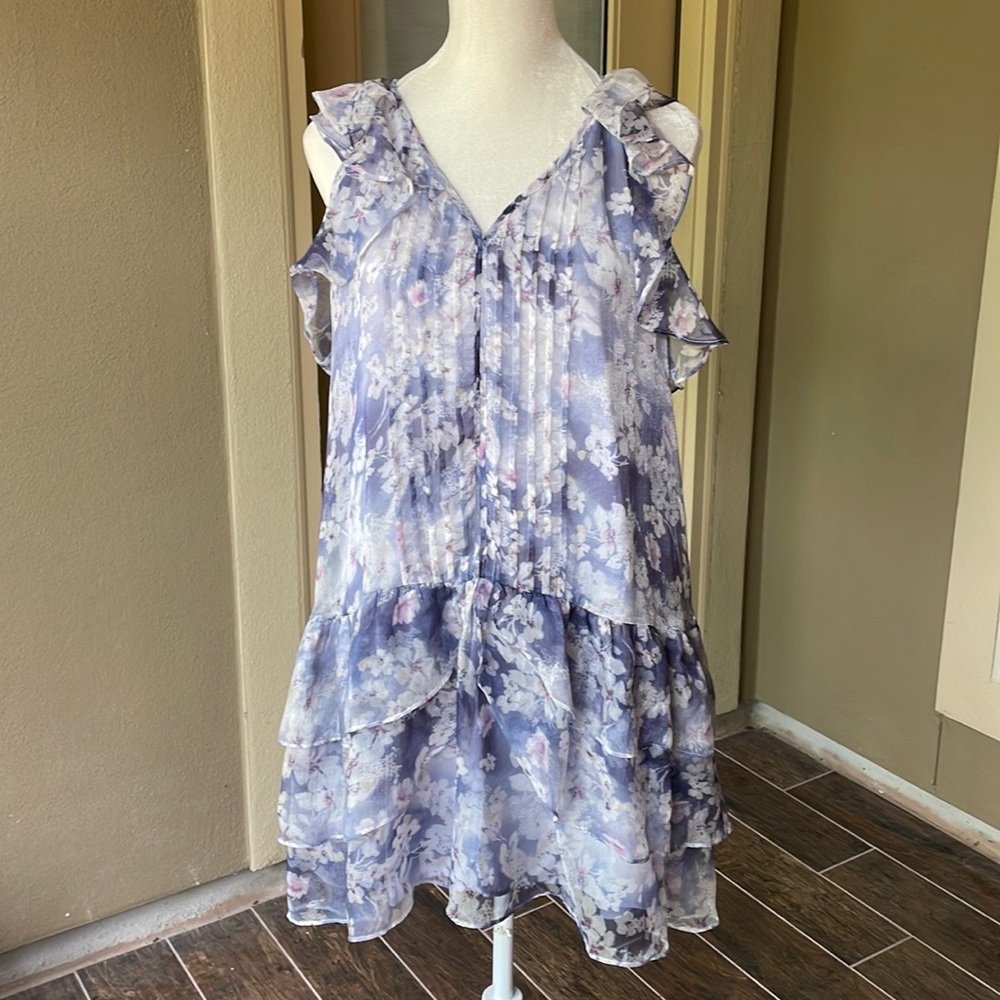 Aqua Floral Dress
